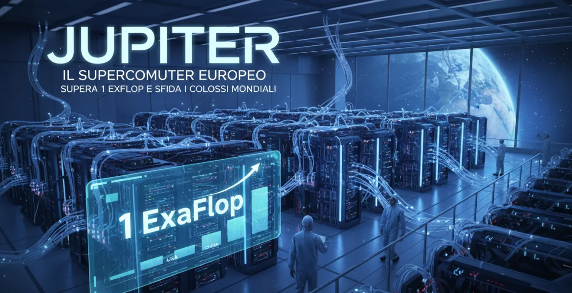 JUPITER: Il supercomputer europeo supera 1 Exaflop e sfida i colossi mondiali