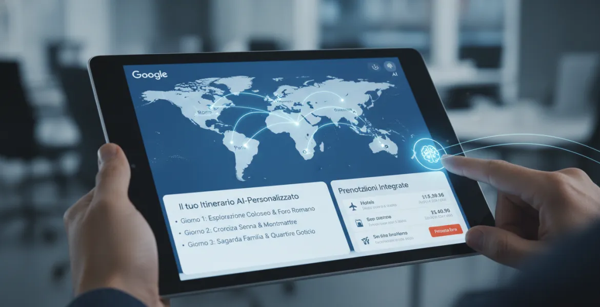 Google rivoluziona la pianificazione viaggi con l'IA: Itinerari personalizzati e prenotazioni integrate
