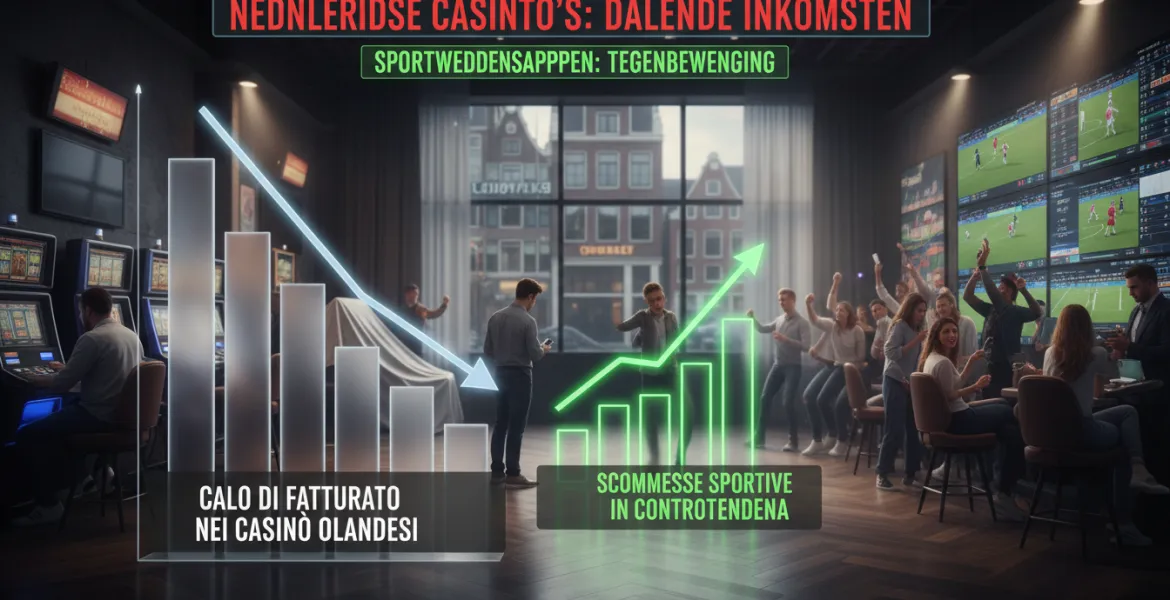 Calo di fatturato nei casinò olandesi: Scommesse sportive in controtendenza