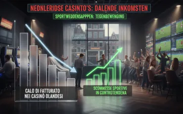 Calo di fatturato nei casinò olandesi: Scommesse sportive in controtendenza