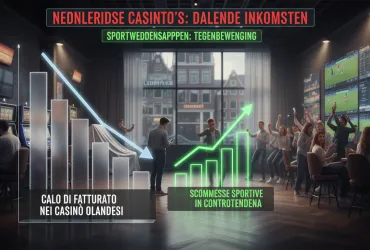 Calo di fatturato nei casinò olandesi: Scommesse sportive in controtendenza
