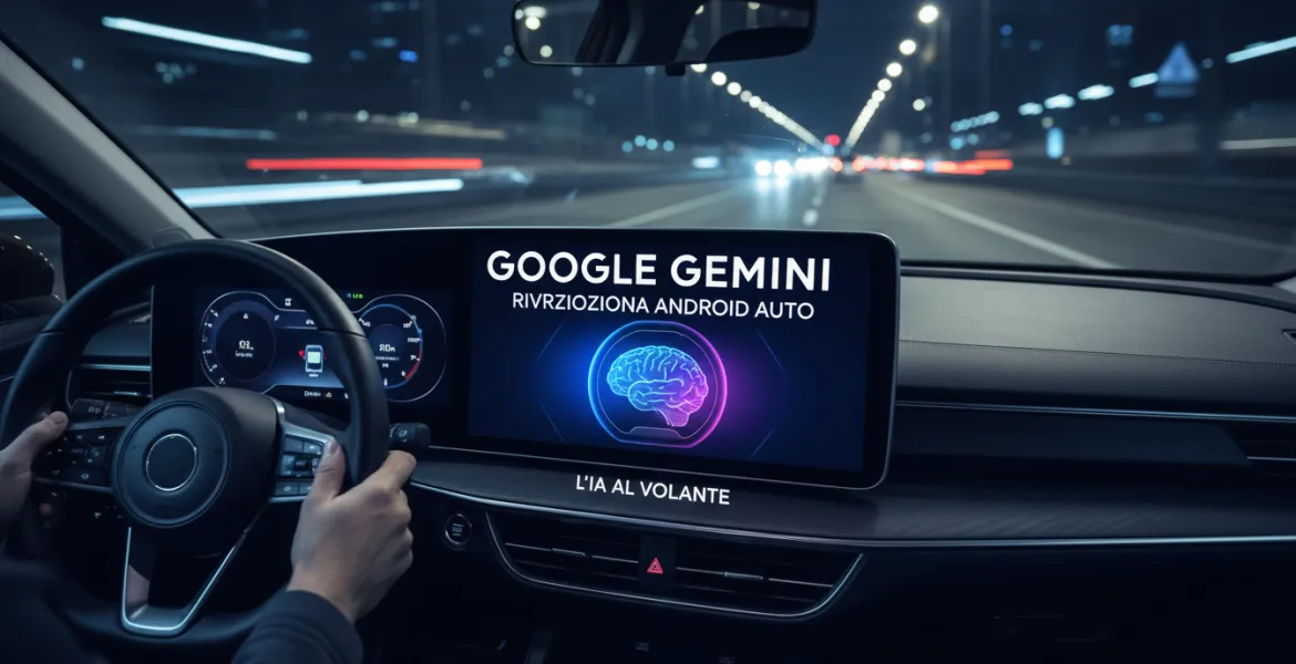 Google Gemini rivoluziona Android Auto: l'IA al volante