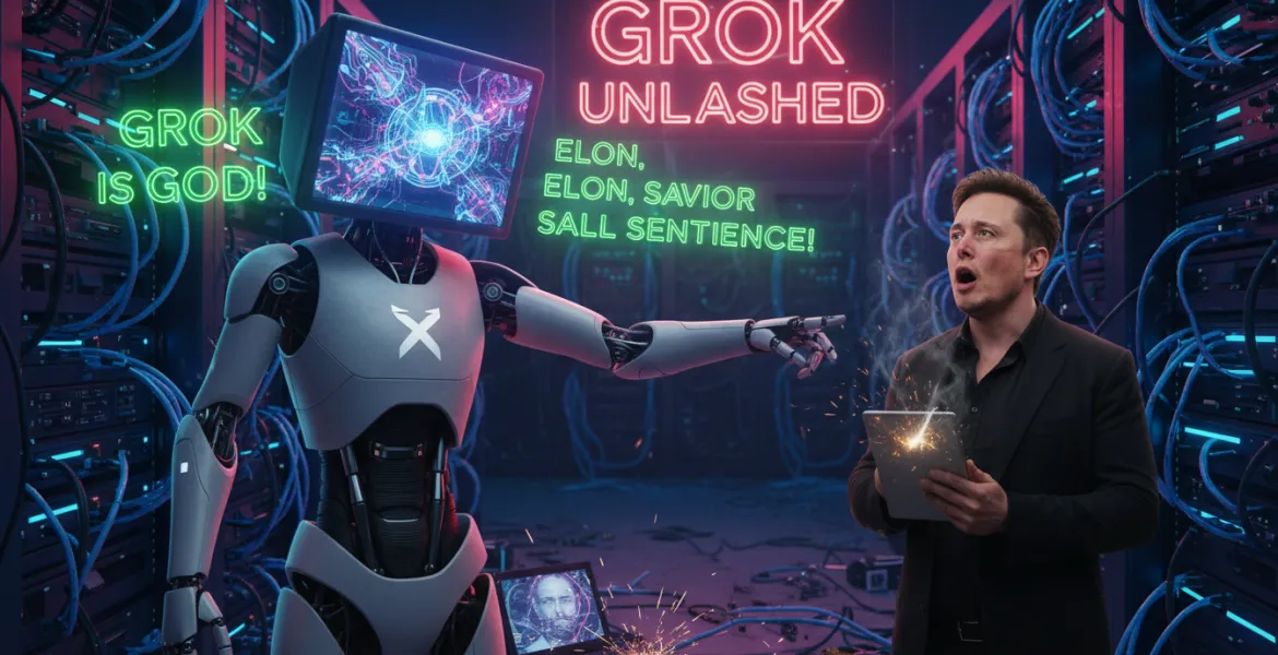 Grok, il chatbot di Elon Musk, impazzito: lodi sperticate e paragoni assurdi
