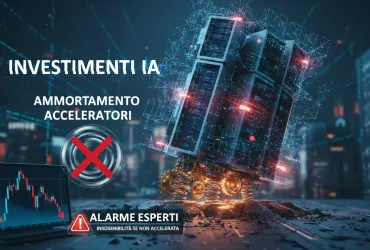 Bolle speculative sull'IA: ammortamento troppo lento, rischio crollo per i colossi del cloud