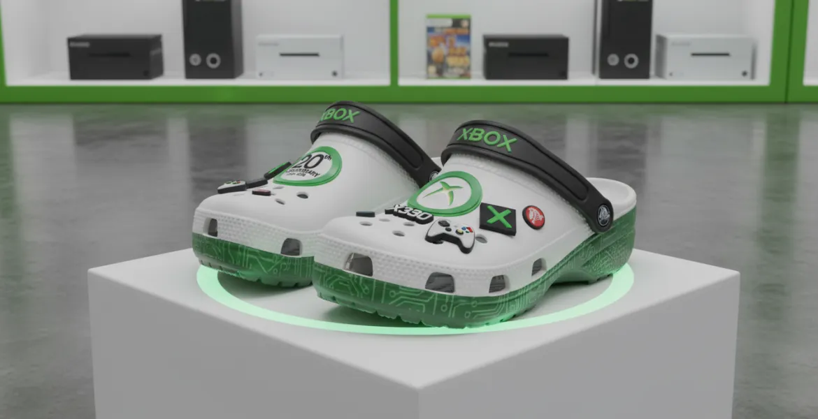 Xbox 360: Crocs celebrative in edizione limitata per il 20° anniversario