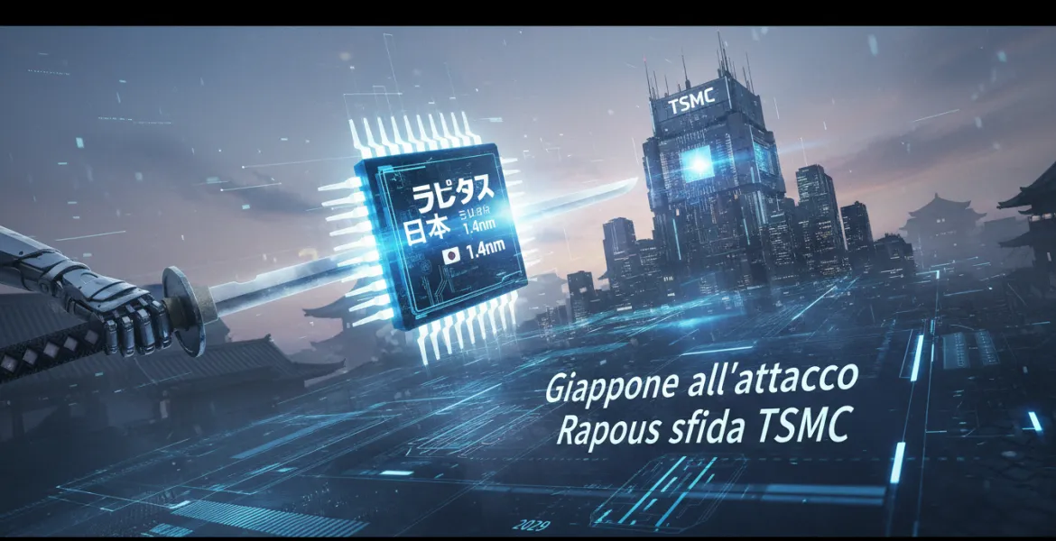 Giappone all'attacco: Rapidus sfida TSMC con chip a 1.4nm nel 2029