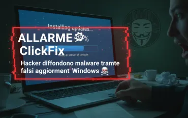 Allarme ClickFix: Hacker diffondono malware tramite falsi aggiornamenti Windows