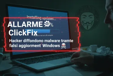 Allarme ClickFix: Hacker diffondono malware tramite falsi aggiornamenti Windows