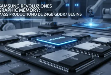 Samsung Rivoluziona le Memorie Grafiche: Inizia la Produzione di Massa delle GDDR7 da 24 Gb
