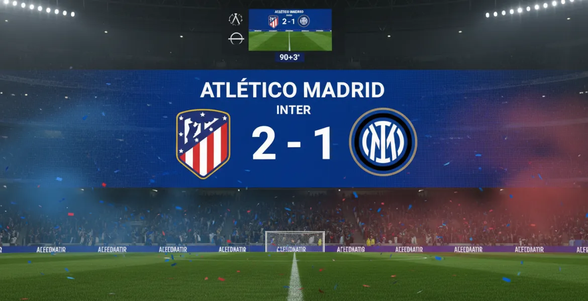 Champions League: Inter KO al 93' contro l'Atletico Madrid!