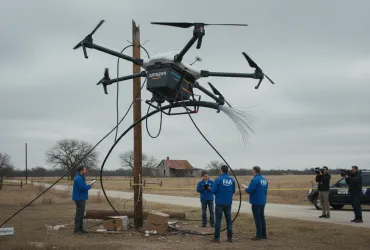 Drone Amazon trancia cavo internet in Texas: indagine FAA