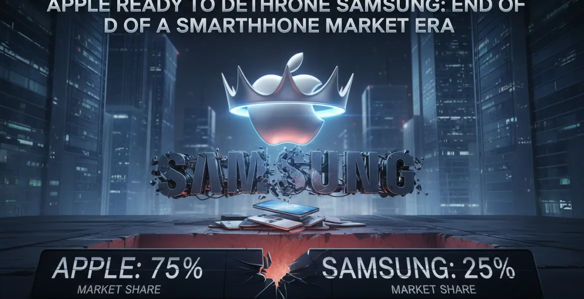 Apple pronta a detronizzare Samsung: fine di un'era nel mercato smartphone