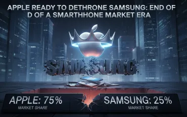 Apple pronta a detronizzare Samsung: fine di un'era nel mercato smartphone