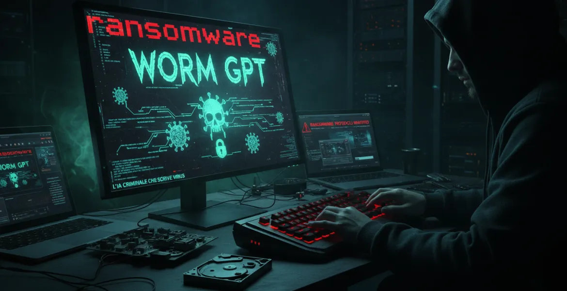 WormGPT: L'IA criminale che scrive virus ransomware