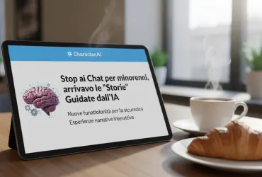 Character.AI: Stop ai Chat per minorenni, arrivano le 'Storie' Guidate dall'IA
