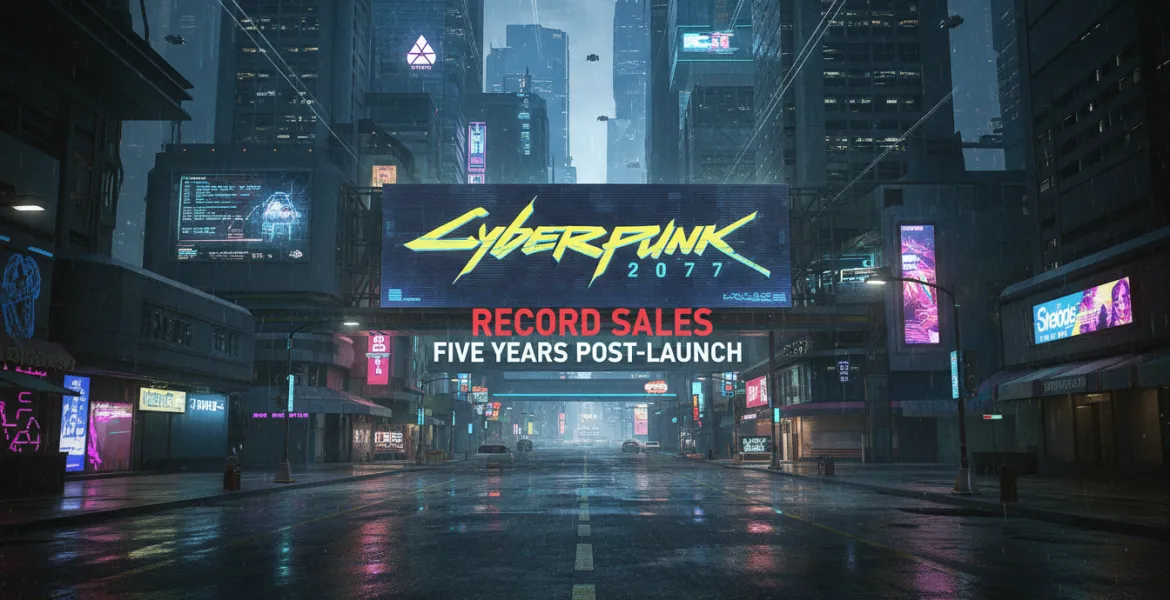 Cyberpunk 2077: Vendite record a cinque anni dal lancio