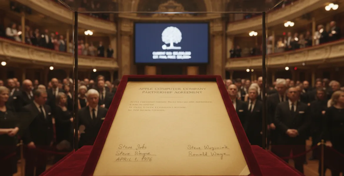 All'asta il documento originale che ha dato vita ad Apple: prevista una cifra record