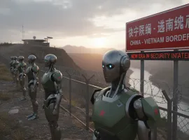 La Cina schiera robot umanoidi al confine con il Vietnam: una nuova era nella sicurezza
