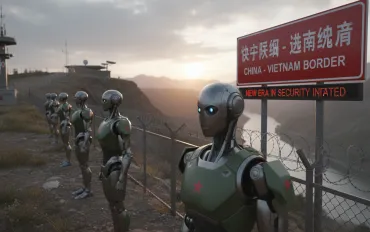 La Cina schiera robot umanoidi al confine con il Vietnam: una nuova era nella sicurezza