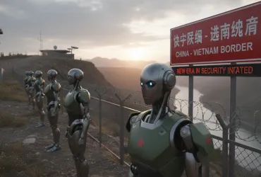La Cina schiera robot umanoidi al confine con il Vietnam: una nuova era nella sicurezza