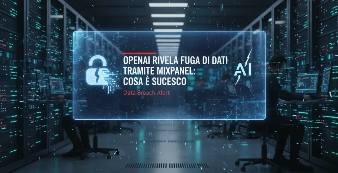 OpenAI rivela fuga di dati tramite Mixpanel: cosa è successo