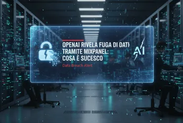 OpenAI rivela fuga di dati tramite Mixpanel: cosa è successo