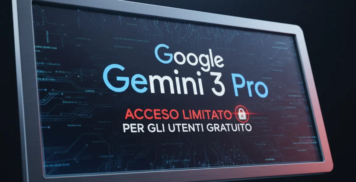 Google Gemini 3 Pro: Accesso limitato per gli utenti gratuito