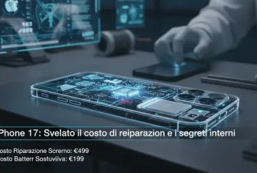 iPhone 17: Svelato il costo di riparazione e i segreti interni