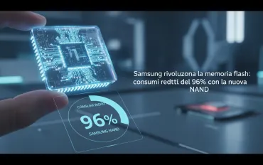 Samsung rivoluziona la memoria flash: consumi ridotti del 96% con la nuova NAND