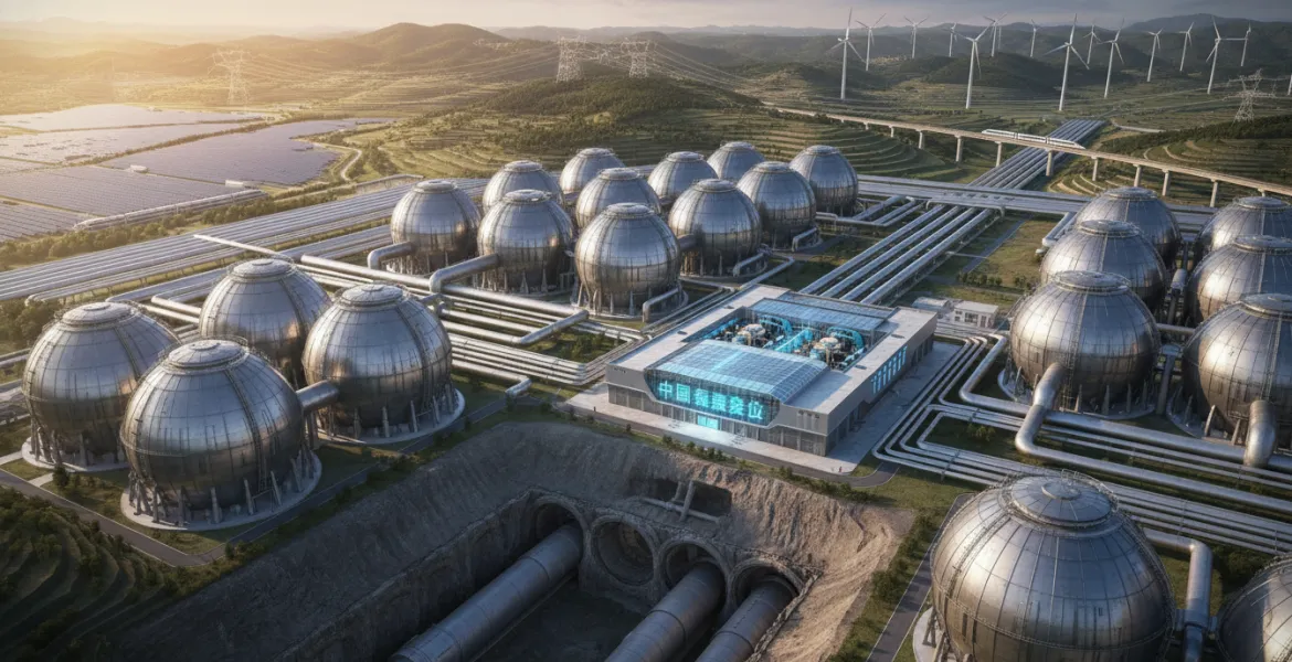Rivoluzione energetica in Cina: Gigantesco stoccaggio di aria compressa
