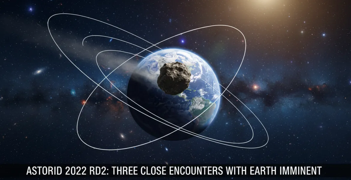 L'Asteroide 2022 RD2: Tre incontri ravvicinati con la Terra in vista