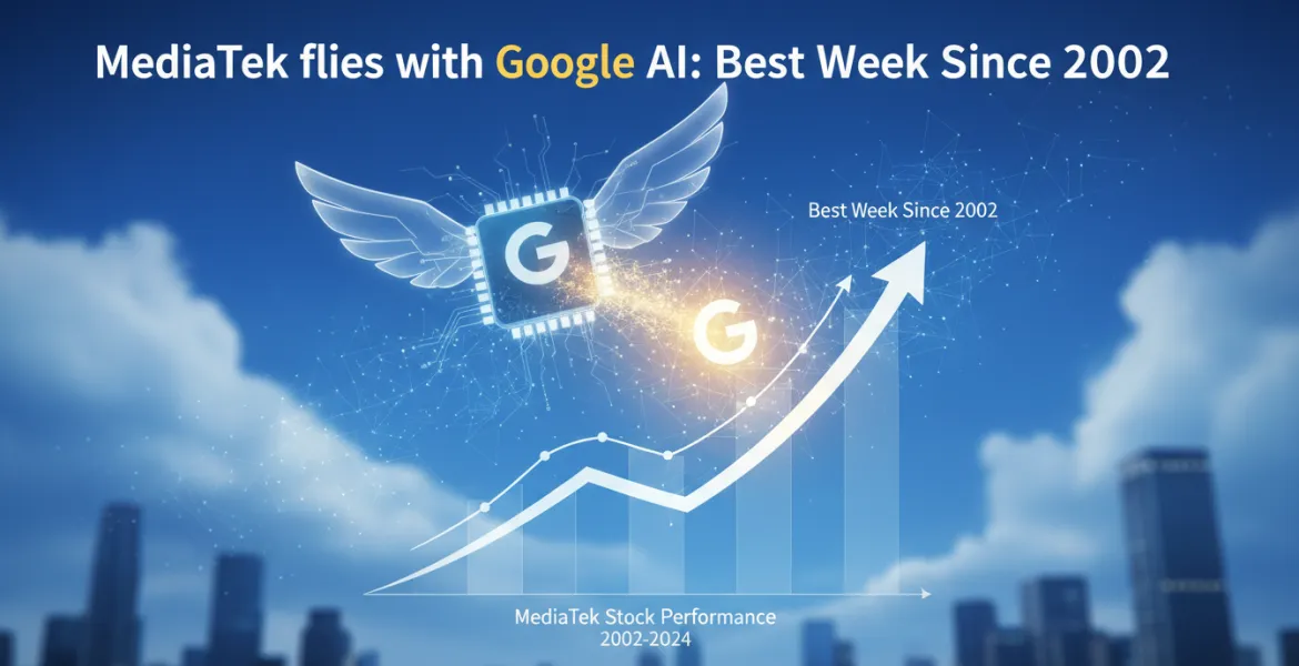 MediaTek vola grazie all'AI di Google: la migliore settimana dal 2002