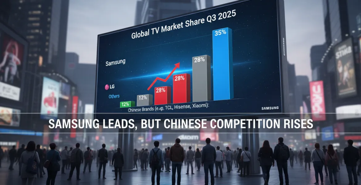 Samsung domina il mercato TV nel terzo trimestre 2025, ma la concorrenza cinese incalza