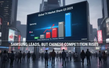 Samsung domina il mercato TV nel terzo trimestre 2025, ma la concorrenza cinese incalza