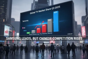 Samsung domina il mercato TV nel terzo trimestre 2025, ma la concorrenza cinese incalza
