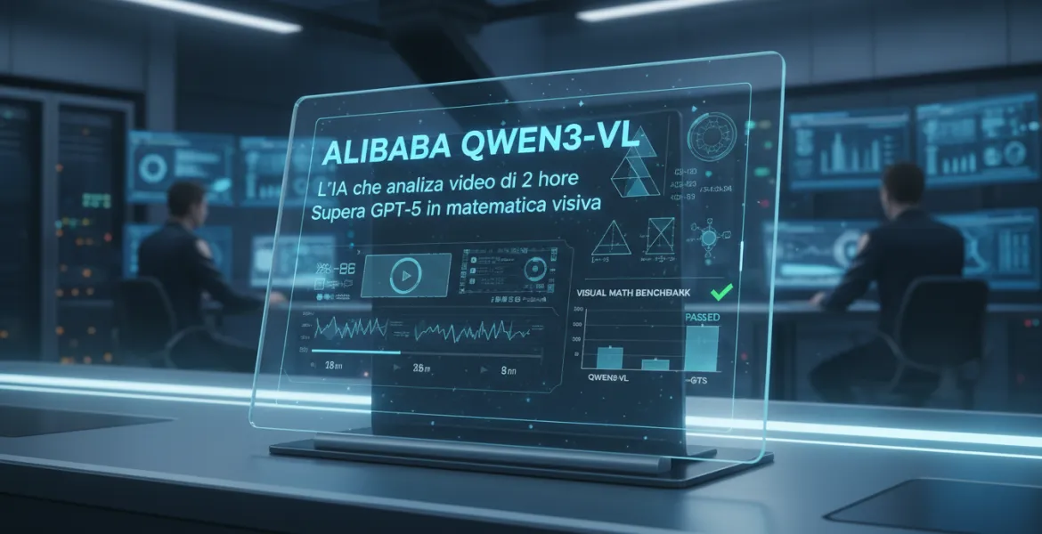 Alibaba Qwen3-VL: L'IA che analizza video di 2 ore e supera GPT-5 in matematica visiva