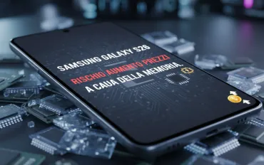 Samsung Galaxy S26: Rischio aumento prezzi a causa della memoria