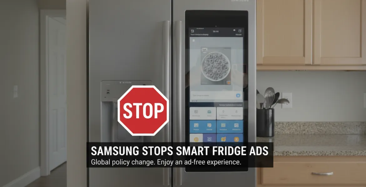 Samsung fa marcia indietro: stop alla pubblicità sui frigoriferi smart