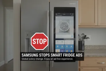 Samsung fa marcia indietro: stop alla pubblicità sui frigoriferi smart