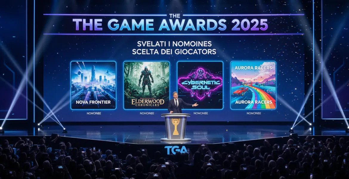 The Game Awards 2025: Svelati i nominees per il premio Scelta dei Giocatori