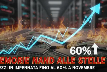 Memorie NAND alle stelle: prezzi in impennata fino al 60% a novembre