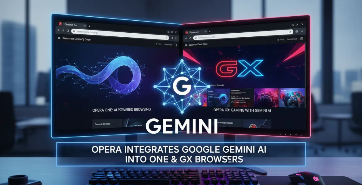 Opera integra l'IA di Google Gemini nei suoi browser One e GX