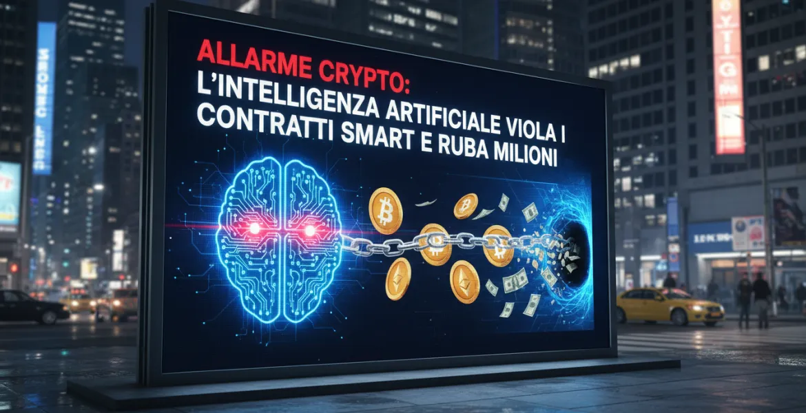 Allarme Crypto: l'Intelligenza artificiale viola i contratti smart e ruba milioni