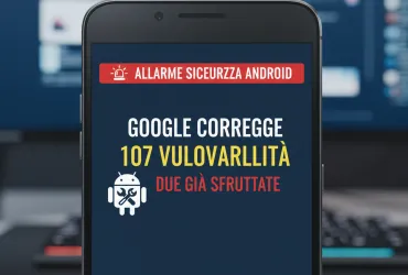 Allarme sicurezza Android: Google corregge 107 vulnerabilità, due già sfruttate