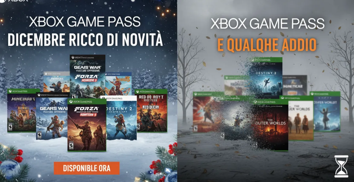 Xbox Game Pass: Dicembre ricco di novità e qualche addio