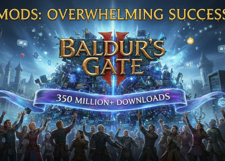 Baldur's Gate 3: Successo travolgente per le mod, superati i 350 milioni di download