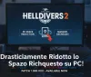 Helldivers 2: Diminuisce drasticamente lo spazio richiesto su PC