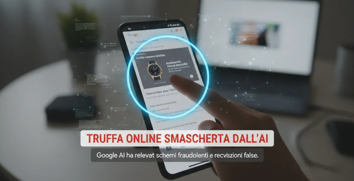 Google Circle to Search smaschera le truffe online grazie all'AI