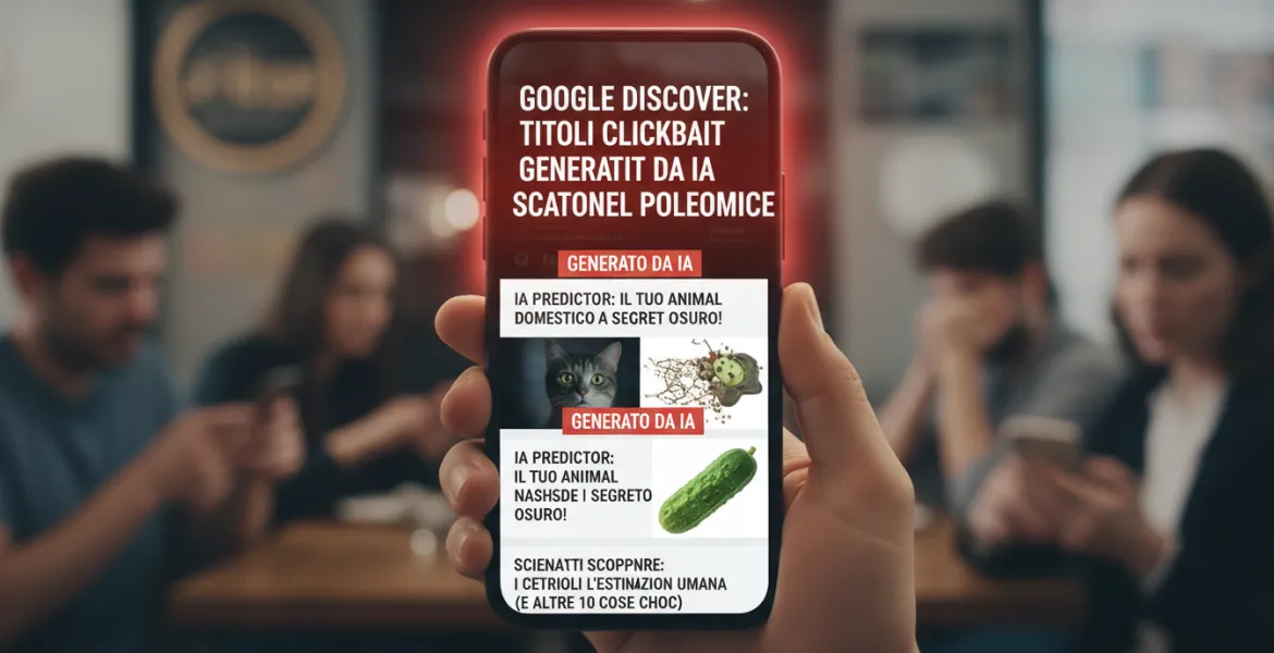 Google Discover: Titoli clickbait generati da IA scatenano polemiche