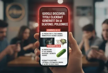 Google Discover: Titoli clickbait generati da IA scatenano polemiche